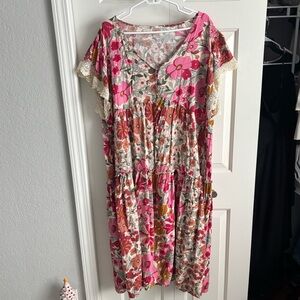 Jodifl Floral Maxi Dress Size 3X